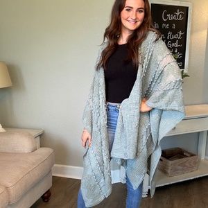 Sage ZigZag Soft Kimono